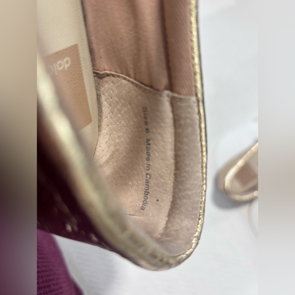 Dolce Vita Metallic Gold Flats - Picture 8 of 15